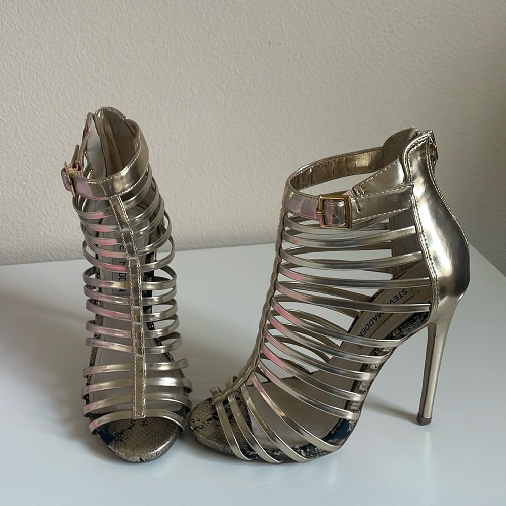 Steve Madden, Gold Gladiator, 5.5